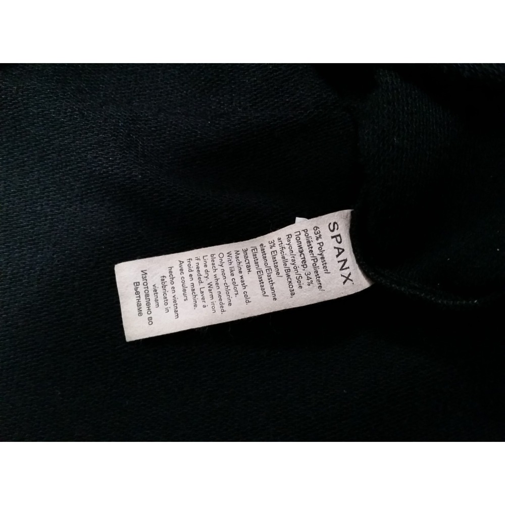 Women's Spanx Perfect Length‎ Top Dolman 3/4 Sleeve Very Black Top Size Large L - Picture 6 of 9